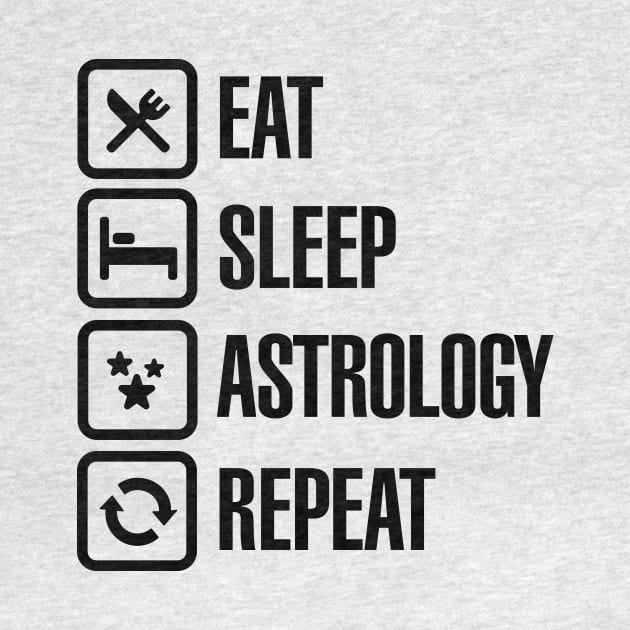 Eat sleep astrology repeat zodiac horoscope by LaundryFactory